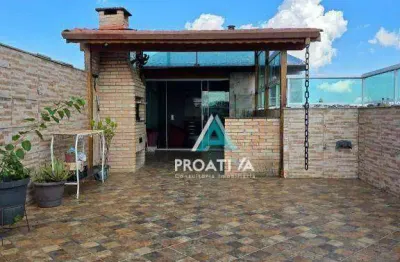 Cobertura com 3 dormitórios à venda, 140 m² - parque das nações - santo andré/sp