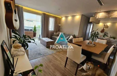 Apartamento com 2 dormitórios à venda, 73 m² - vila humaitá - santo andré/sp