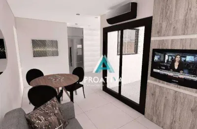 Cobertura com 2 dormitórios à venda, 88 m² - jardim - santo andré/sp