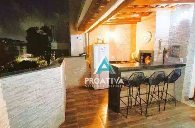 Cobertura à venda, 88 m² por r$ 645.000,01 - jardim paraíso - santo andré/sp