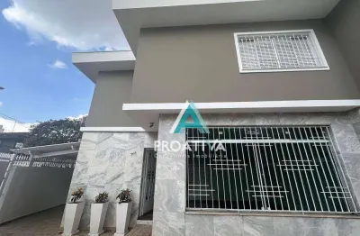 Sobrado com 3 dormitórios para alugar, 175 m² - jardim - santo andré/sp