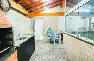 Cobertura com 2 dormitórios à venda, 101 m² - utinga - santo andré/sp