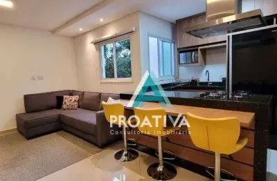 Cobertura com 3 dormitórios à venda, 134 m² - vila valparaíso - santo andré/sp