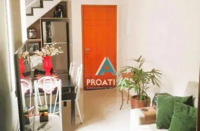 Cobertura com 2 dormitórios à venda, 101 m² - santa maria - santo andré/sp