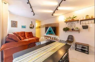 Apartamento com 3 dormitórios à venda, 70 m² - vila pires - santo andré/sp