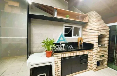 Cobertura com 2 dormitórios à venda, 102 m² por r$ 510.000,00 - vila homero thon - santo andré/sp