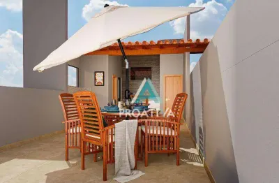 Cobertura à venda, 119 m² por r$ 750.000,01 - campestre - santo andré/sp