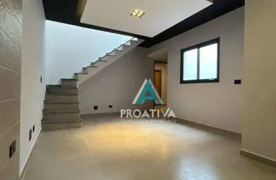 Cobertura com 2 dormitórios à venda, 87 m² por r$ 394.000,00 - vila floresta - santo andré/sp