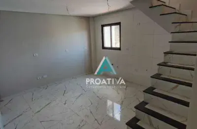 Cobertura à venda, 95 m² por r$ 480.000,01 - vila cecília maria - santo andré/sp
