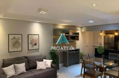Apartamento com 2 dormitórios à venda, 77 m² por R$ 698.000,09 - Campestre - Santo André/SP