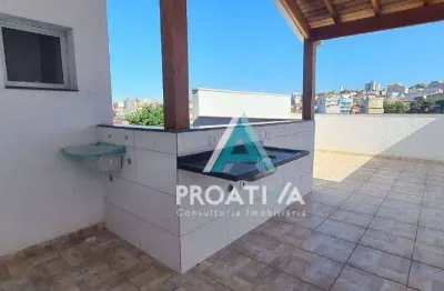 Cobertura com 2 dormitórios à venda, 80 m² por r$ 426.000,00 - vila linda - santo andré/sp