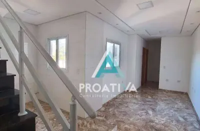 Cobertura com 2 dormitórios à venda, 106 m² por r$ 426.000,00 - vila linda - santo andré/sp