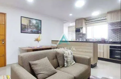 Cobertura com 2 dormitórios à venda, 120 m² por r$ 620.000,09 - vila scarpelli - santo andré/sp