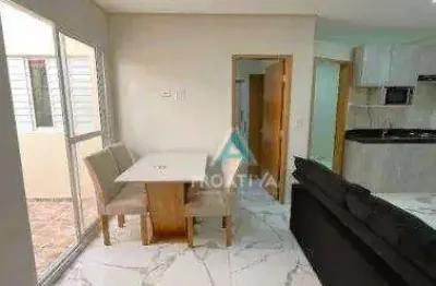 Apartamento com 2 dormitórios à venda, 37 m² por r$ 230.000,00 - vila tibiriçá - santo andré/sp