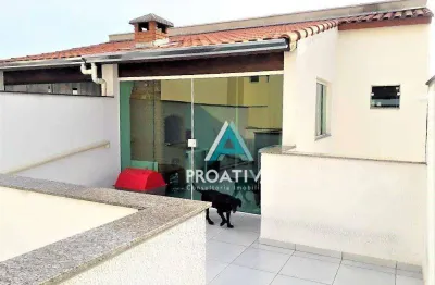 Cobertura com 2 dormitórios à venda, 95 m² por r$ 425.000,00 - parque das nações - santo andré/sp