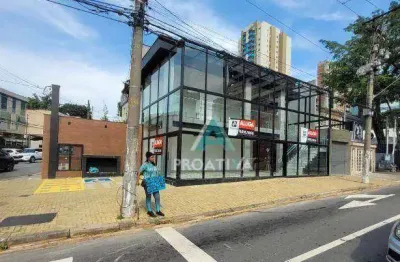 Salão para alugar, 140 m² por r$ 20.267,42/mês - jardim - santo andré/sp