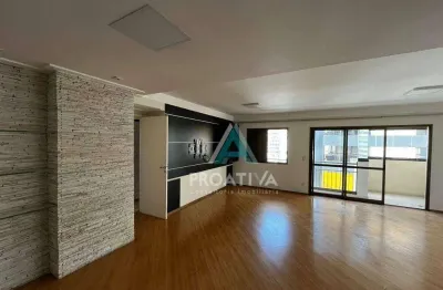 Apartamento com 3 dormitórios para alugar, 122 m² por r$ 6.875,00/mês - jardim - santo andré/sp