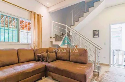 Sobrado à venda, 91 m² por r$ 545.000,09 - jardim santo alberto - santo andré/sp