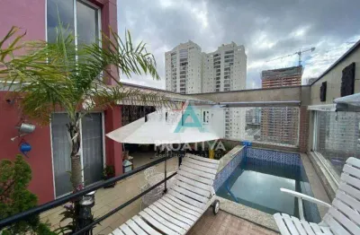 Cobertura à venda, 250 m² por r$ 2.800.000,09 - jardim - santo andré/sp