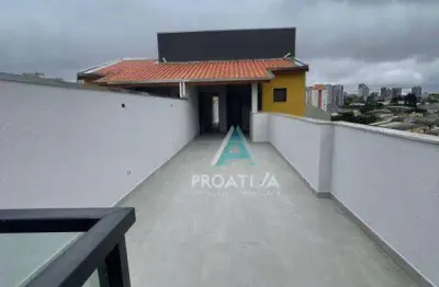Cobertura com 2 dormitórios à venda, 92 m² por r$ 540.000,00 - vila são pedro - santo andré/sp