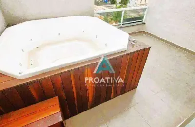 Cobertura, 110 m² - venda por r$ 795.000,01 ou aluguel por r$ 4.260,00/mês - vila scarpelli - santo andré/sp