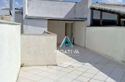 Cobertura para alugar, 124 m² por r$ 3.041,67/mês - vila humaitá - santo andré/sp