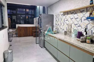 Cobertura com 2 dormitórios à venda, 94 m² por r$ 799.000,00 - jardim - santo andré/sp