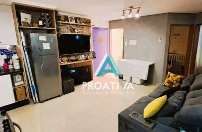 Apartamento com 2 dormitórios à venda, 50 m² por r$ 330.000,00 - vila alto de santo andré - santo andré/sp