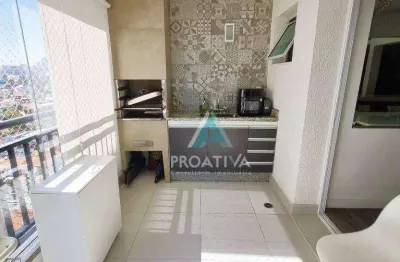 Apartamento à venda, 96 m² por r$ 860.000,00 - vila scarpelli - santo andré/sp