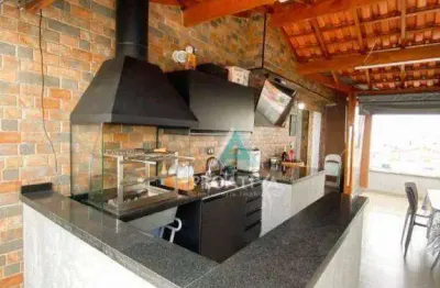 Cobertura com 2 dormitórios à venda, 126 m² por r$ 500.000,09 - vila camilópolis - santo andré/sp