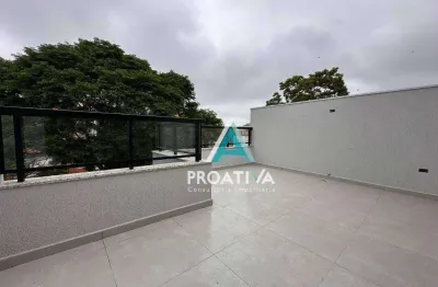 Cobertura com 2 dormitórios à venda, 98 m² por r$ 519.000,00 - parque oratório - santo andré/sp