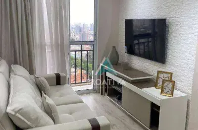 Apartamento com 3 dormitórios para alugar, 59 m² por r$ 4.103,00/mês - parque erasmo assunção - santo andré/sp