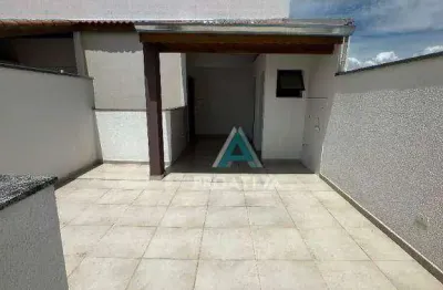 Cobertura com 2 dormitórios à venda, 86 m² por r$ 400.000,00 - jardim alvorada - santo andré/sp