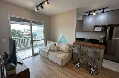 Apartamento  com 2 dormitórios mobiliado na Vila Apiaí em  Santo André