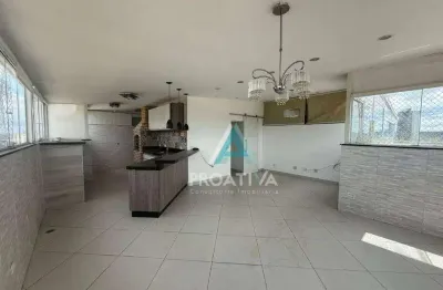 Cobertura com 3 dormitórios, 163 m² - venda por R$ 660.000,00 ou aluguel por R$ 4.525,00/mês - Vila Alzira - Santo André/SP