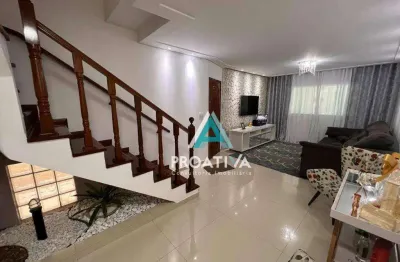Sobrado com 4 dormitórios à venda, 221 m² por r$ 1.290.000,09 - campestre - santo andré/sp