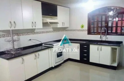 Sobrado com 4 dormitórios à venda, 159 m²  - vila camilópolis - santo andré/sp