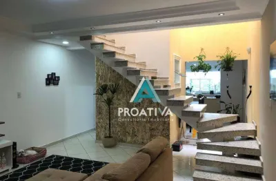 Sobrado com 3 dormitórios à venda, 121 m² - vila lucinda - santo andré/sp