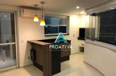 Apartamento com 3 dormitórios à venda, 126 m² - vila scarpelli - santo andré/sp