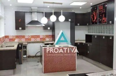 Casa com 3 dormitórios para alugar, 193 m² por - campestre - santo andré/sp