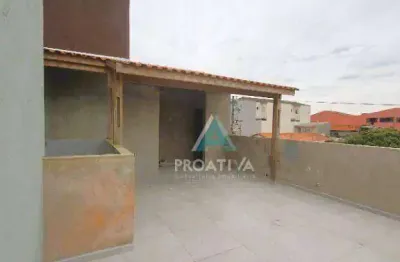 Cobertura com 2 dormitórios à venda, 89 m² por r$ 530.000,00 - jardim pilar - santo andré/sp