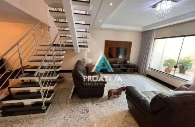 Sobrado com 3 dormitórios à venda, 247 m² por r$ 1.750.000,09 - vila assunção - santo andré/sp