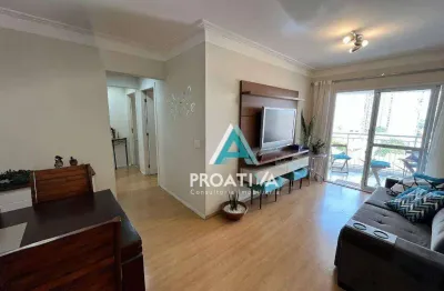 Apartamento com 3 dormitórios à venda, 84m²  - vila valparaíso - santo andré/sp