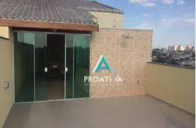 Cobertura com 2 dormitórios à venda, 104 m²  - vila camilópolis - santo andré/sp