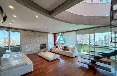 Cobertura com 5 dormitórios, 414 m² - venda por r$ 3.500.000,00 ou aluguel por r$ 22.650,00 - jardim - santo andré/sp