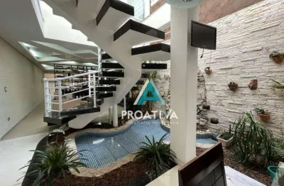 Sobrado com 3 dormitórios à venda, 347 m² - campestre - santo andré/sp