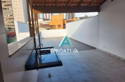 Cobertura à venda, 144 m² por r$ 695.000,00 - vila assunção - santo andré/sp