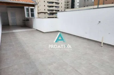 Cobertura com 3 dormitórios à venda, 146 m²  - campestre - santo andré/sp