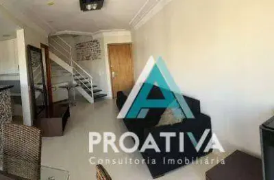 Cobertura com 1 dormitório, 148 m² - venda por r$  ou aluguel por r$ 8.369/mês - jardim - santo andré/sp