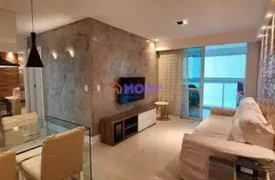 Lindo apartamento de 87m² com varanda gourmet e cortina de vidro, sol da manhã, finamente mobiliado e com projeto de iluminação, lateral em rua silenciosa do jardim icaraí.